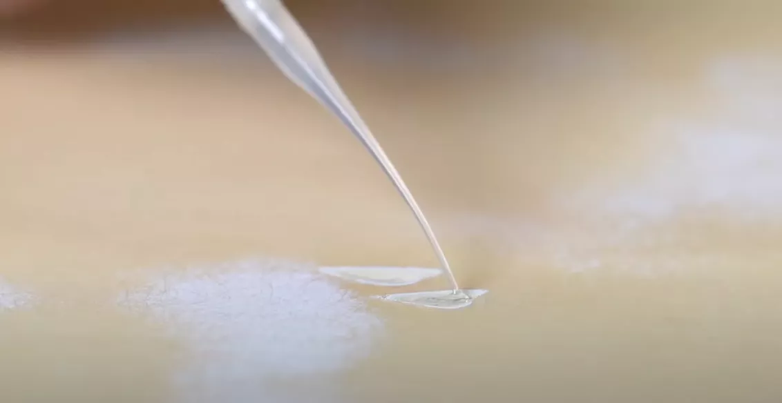 Rellenar los puntos bajos con super glue