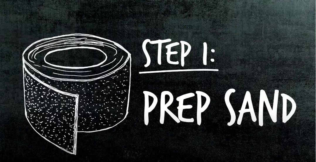 Paso 1 - Preparación del lijado