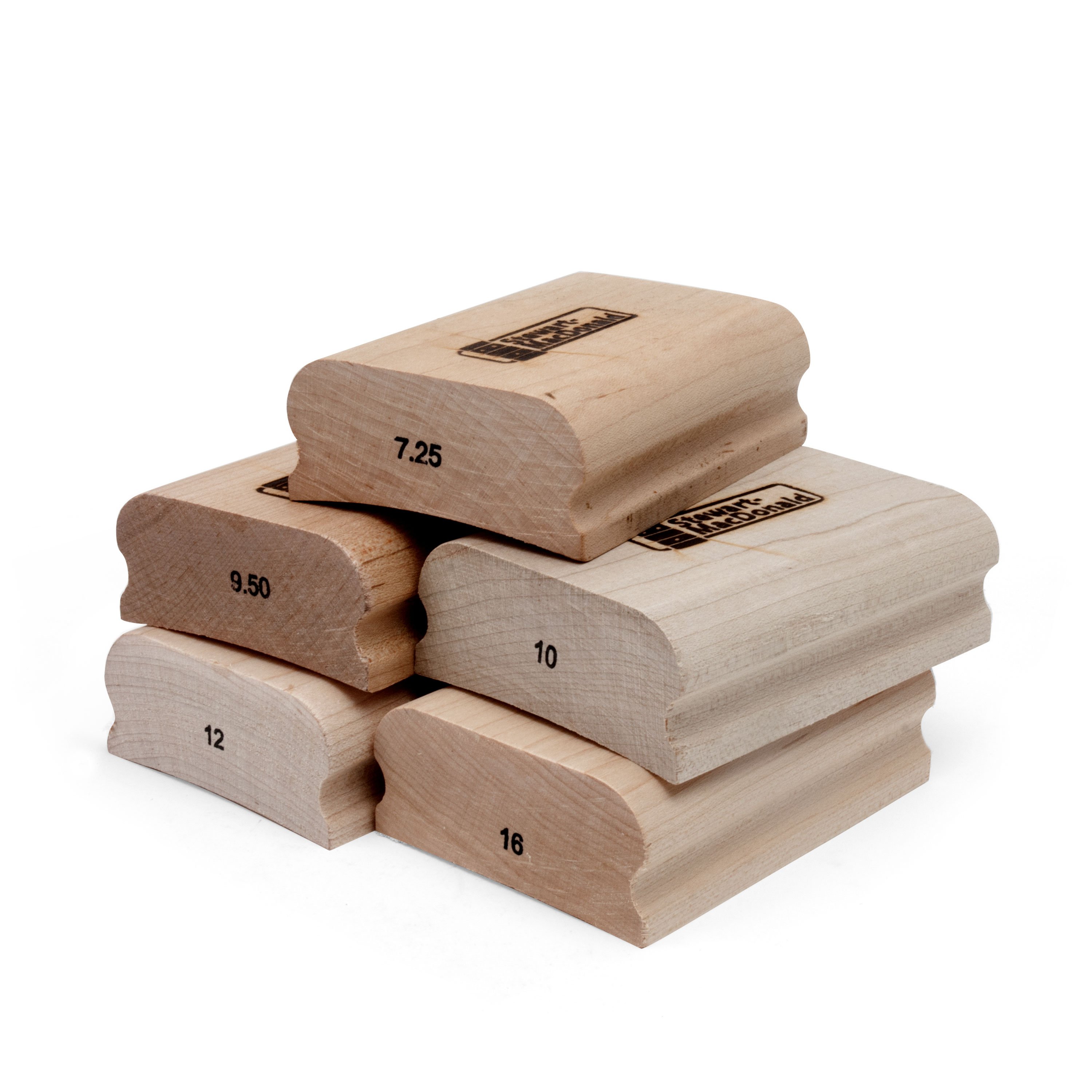 Juego esencial de bloques de radio 4", juego de 5