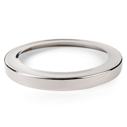 Anillo en tono banjo FF con tocino de Five-Star, latón niquelado