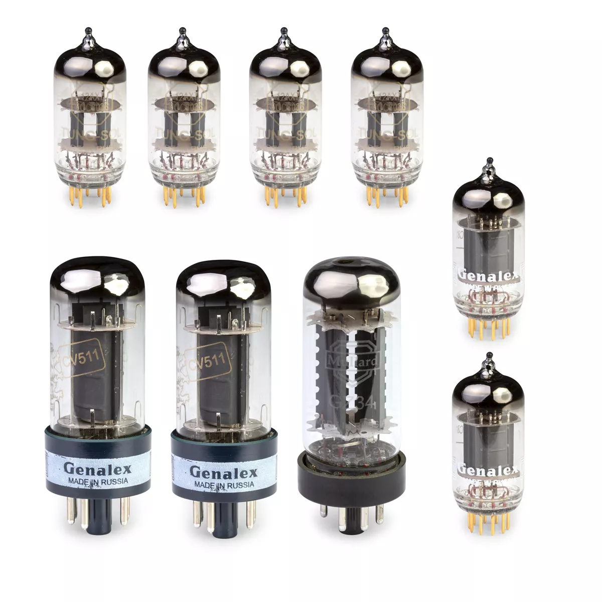 Juego de tubos curados Ultimate para Fender Deluxe Reverb (panel negro) Juego de tubos curados Ultimate para Fender Deluxe Reverb (panel negro)