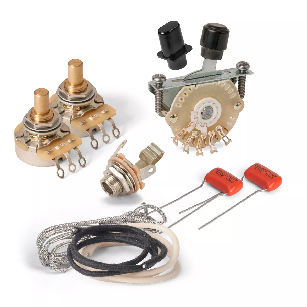 Kit de cableado premium para Telecaster con Selector 4-posiciones Kit de cableado premium para Telecaster con Selector 4-posiciones