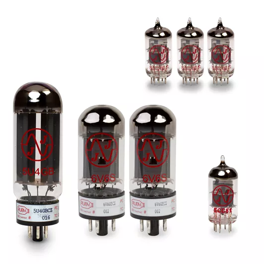 Juego de válvula Fender Princeton Reverb (panel plateado) con tubos de alimentación eléctrica a juego Juego de válvula Fender Princeton Reverb (panel plateado) con tubos de alimentación eléctrica a juego