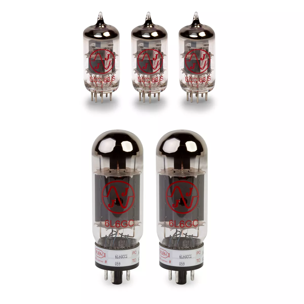 Juego de tubos Fender Hot Rod DeVille con tubos de alimentación a juego Juego de tubos Fender Hot Rod DeVille con tubos de alimentación a juego