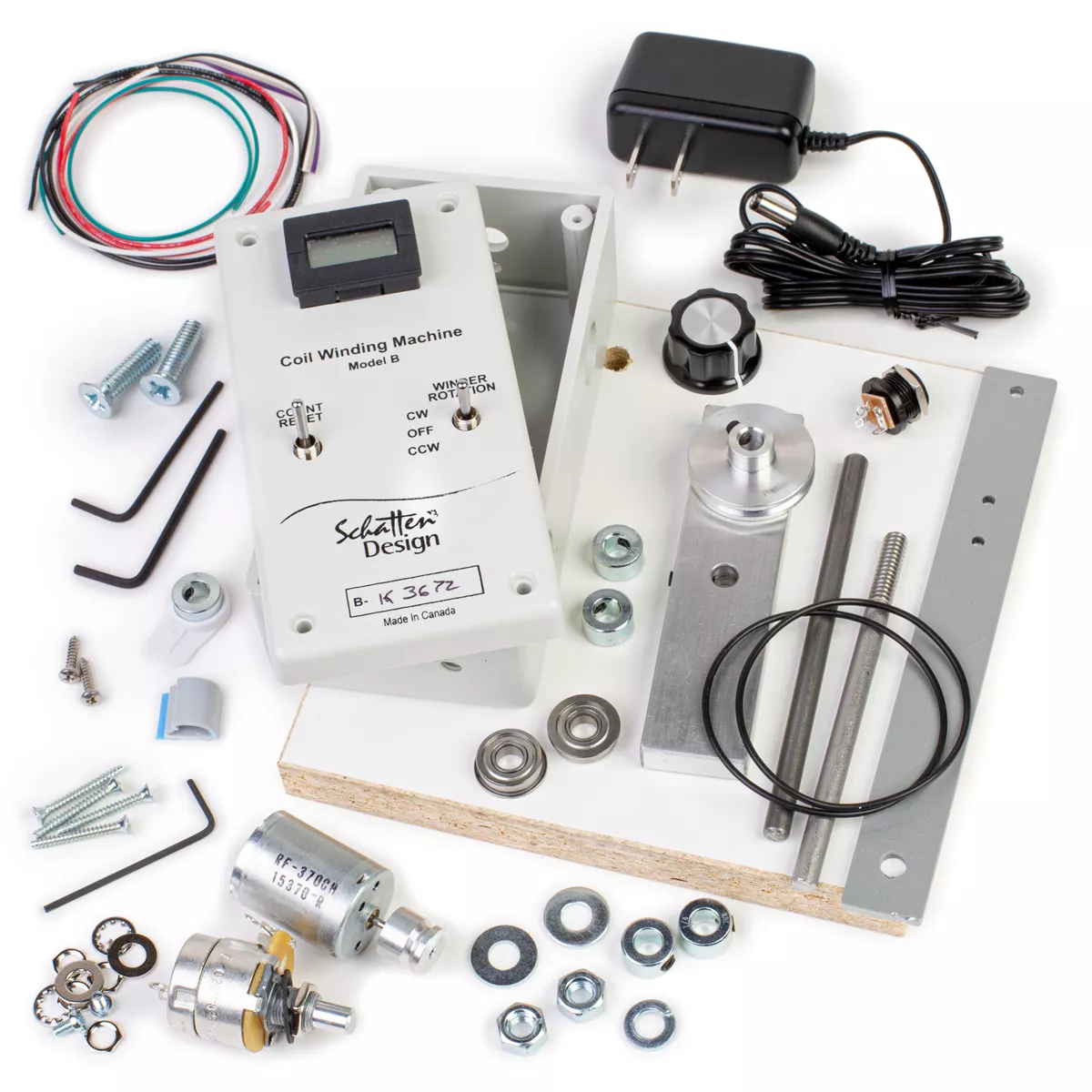 Devanador de recogida Build-Your-Own, 110 V Devanador de recogida Build-Your-Own, 110 V