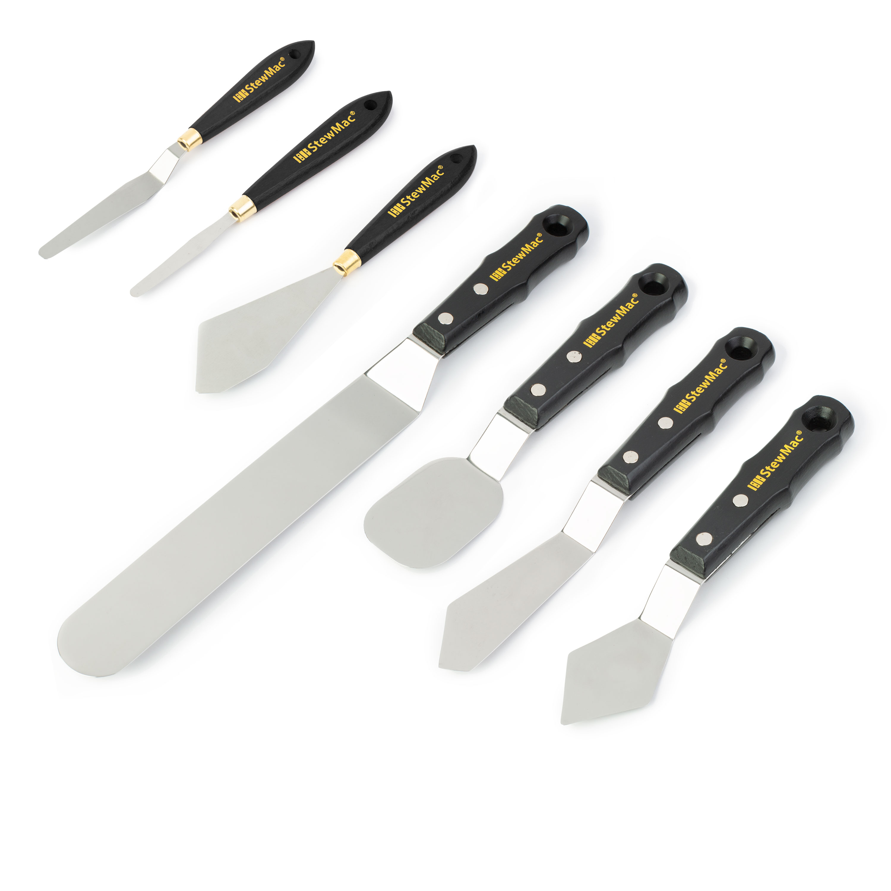 Cuchillos de paleta de reparación de guitarra, juego de 7