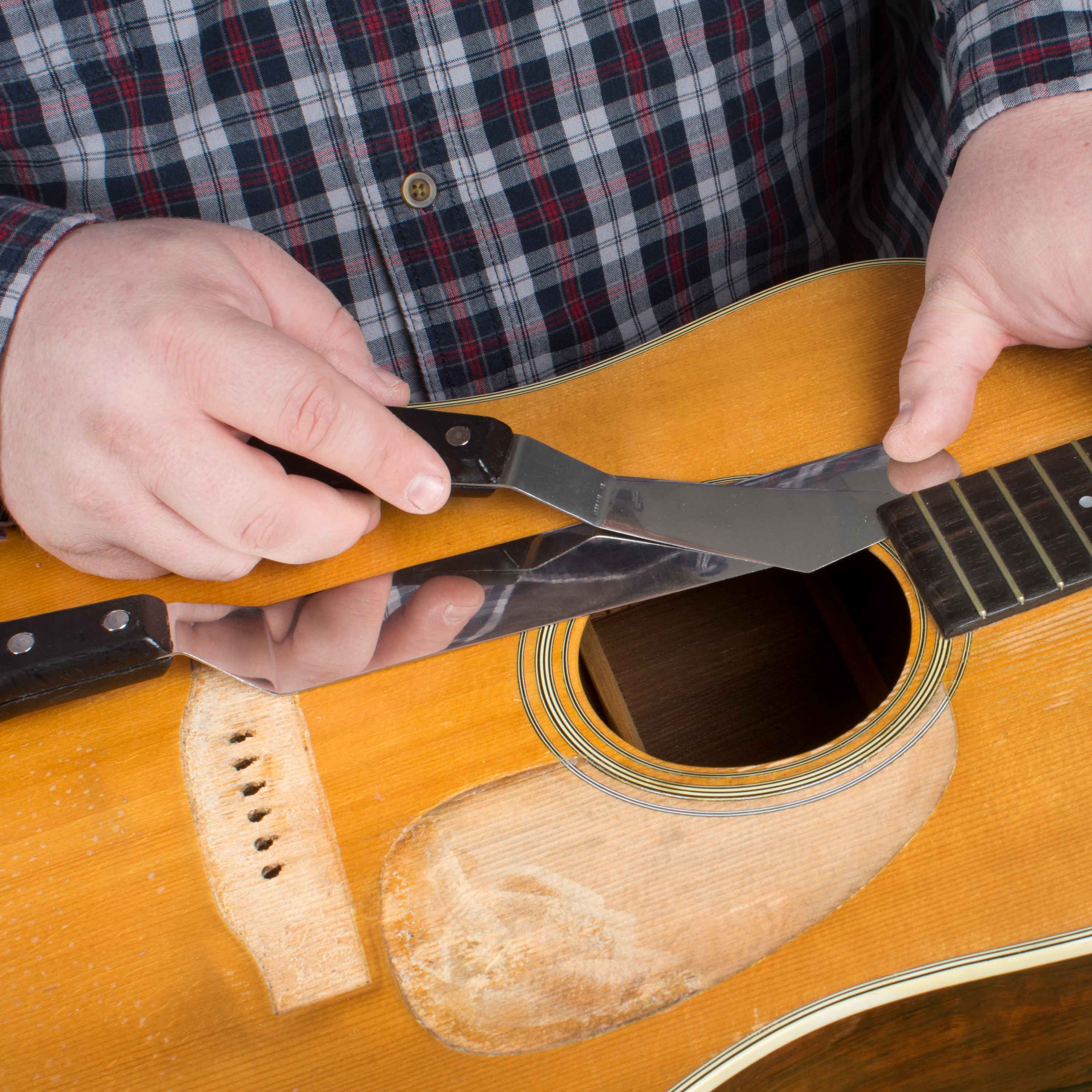 Cuchillos de paleta de reparación de guitarra, juego de 7