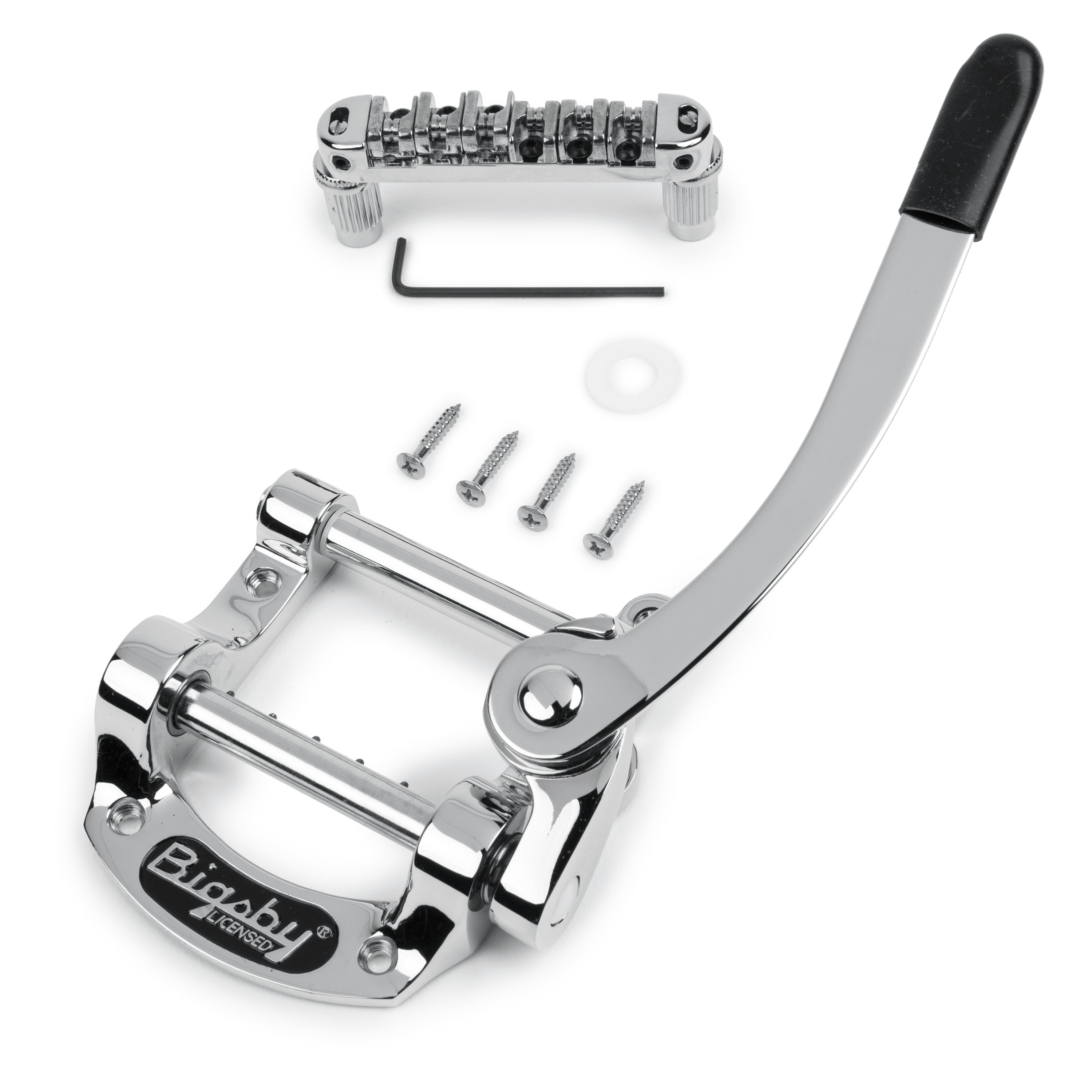 Locking Roller Bridge con Bigsby B50 Vibrato, cromado/pulido