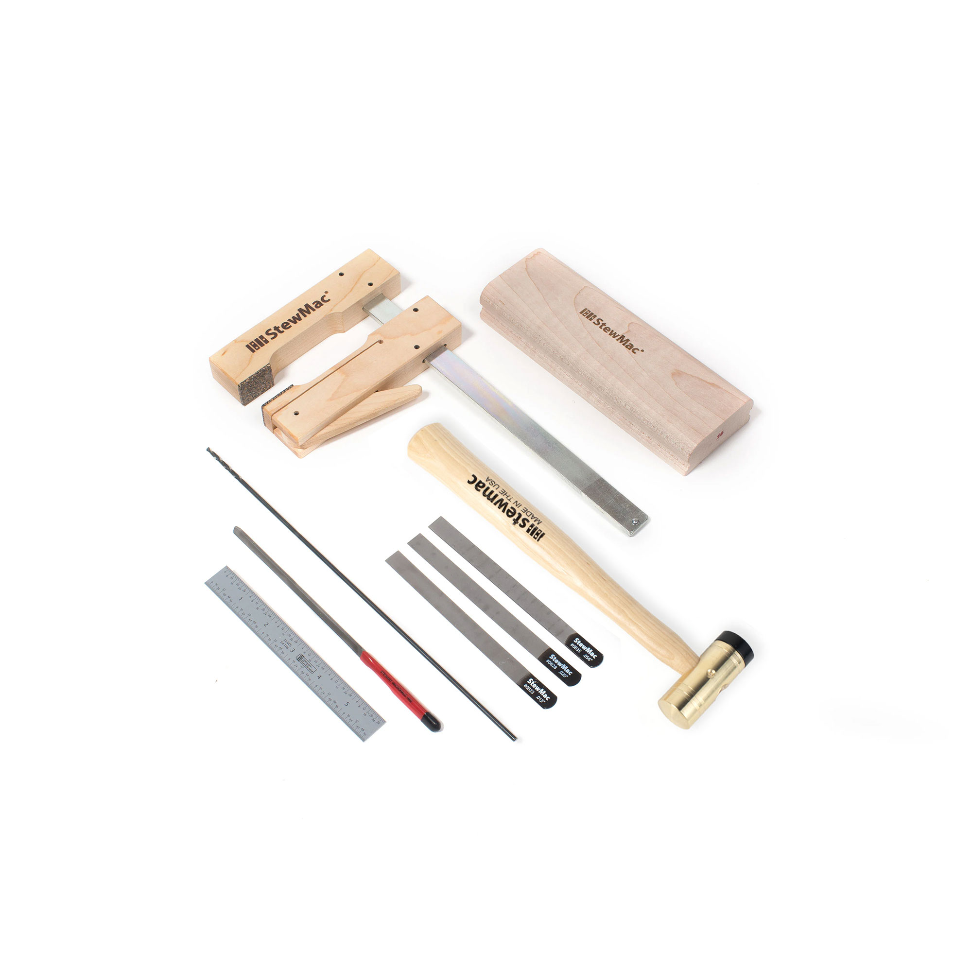 Set de herramientas para constructores de kits de guitarra eléctrica - Mástil atornillado