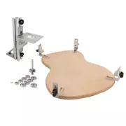 Plantilla de enrutador de unión TrueChannel con base para cuerpo de la guitarra y juego de puntas de unión