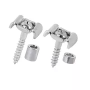 Retenedores de cadena de guitarra, cromado, juego de 2