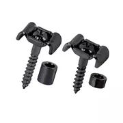 Retenedores de cadena de guitarra, negro, juego de 2
