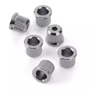 Casquillos de cuerda de guitarra, cromo, juego de 6