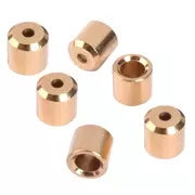 Férulas de cuerda de guitarra de ajuste empotrado, doradas, juego de 6