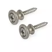 Botones de correa para Gibson, aluminio relic, juego de 2