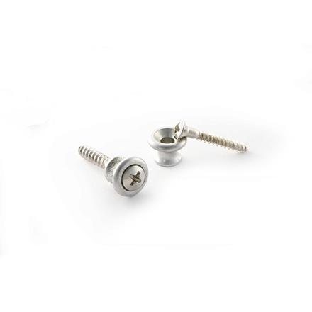 Botones de correa de Gibson Accessories, aluminio, juego de 2