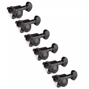 Grover Rotomatics de tamaño medio (serie 305 ) 6-In-Line, negro clavijeros