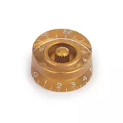 perilla de velocidad, dorada, para eje de potenciómetro moleteado grueso (alfa)