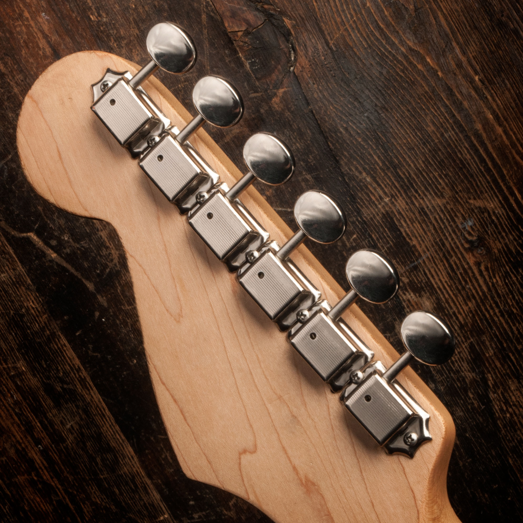 Clavijas de afinación Gotoh estilo vintage con perilla ovalada, 6 en línea