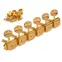 Sintonizadores de 6-In-Line Gotoh Oval Knob de estilo vintage, dorados Sintonizadores de 6-In-Line Gotoh Oval Knob de estilo vintage, dorados
