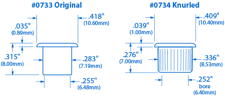 20-style Casquillos del sintonizador