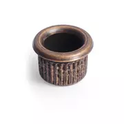 20-style Casquillos para clavijero, moleteados, latón relic