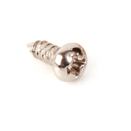 Truss Rod Cover Screw, Nickel, Phillips (0.099")