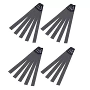 Limas calibradas para ranuras de cejuela, juego completo de 19