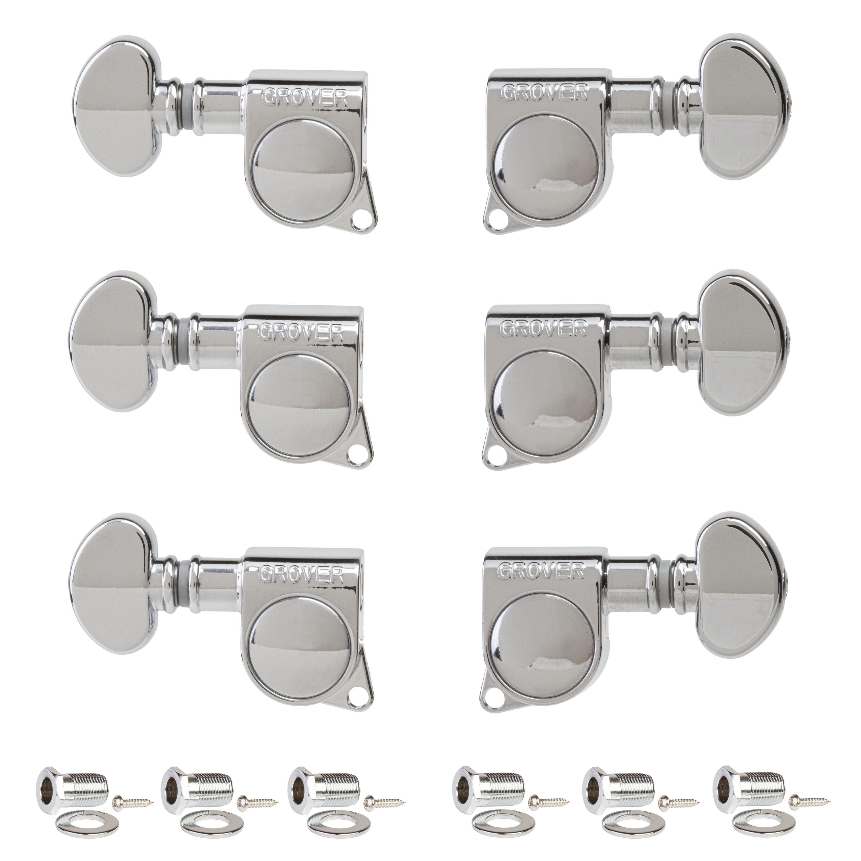 Clavijas de afinación Grover Rotomatics Mini con bloqueo (Serie 406), 3+3