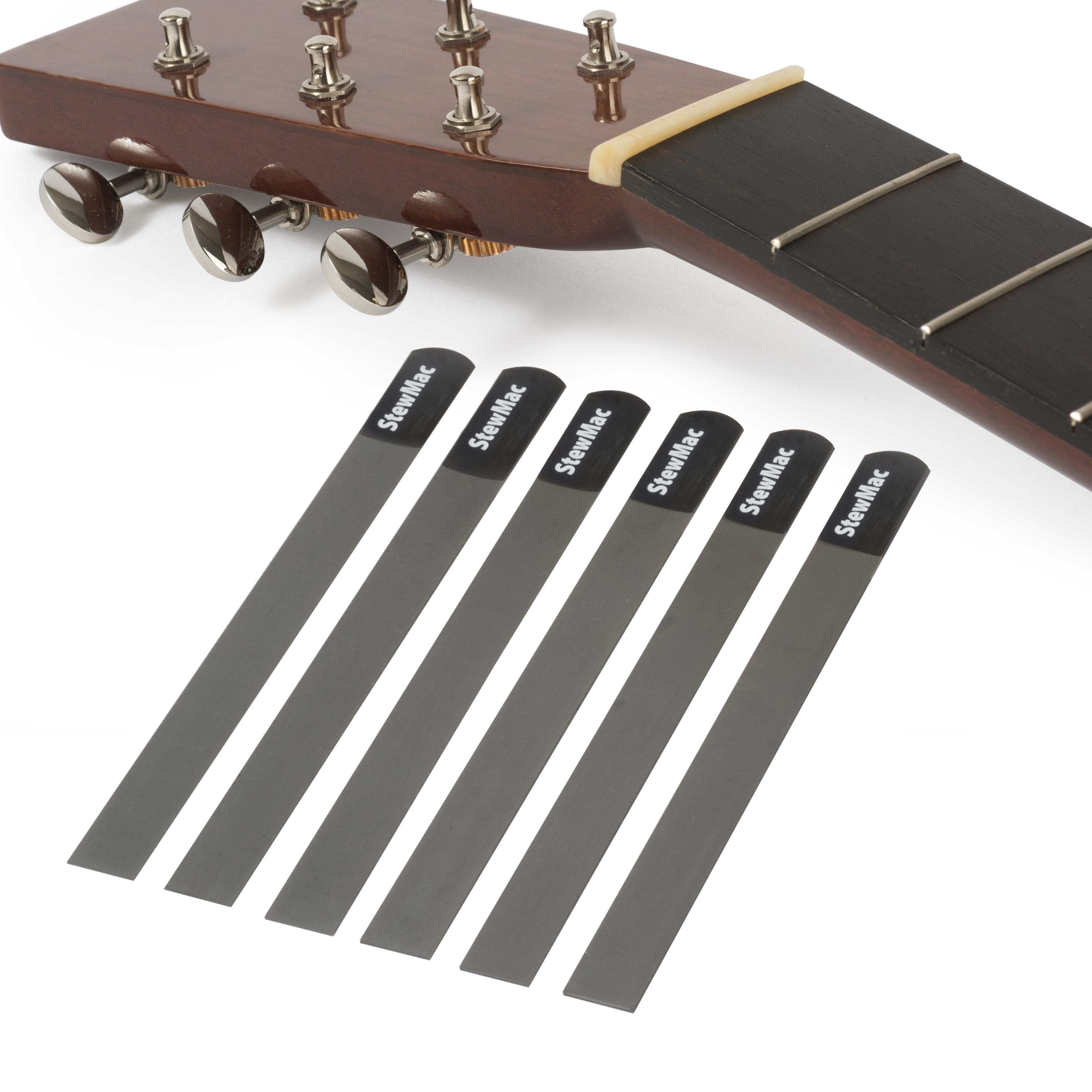 Limas calibradas para ranuras de cejuela, juego para guitarra acústica