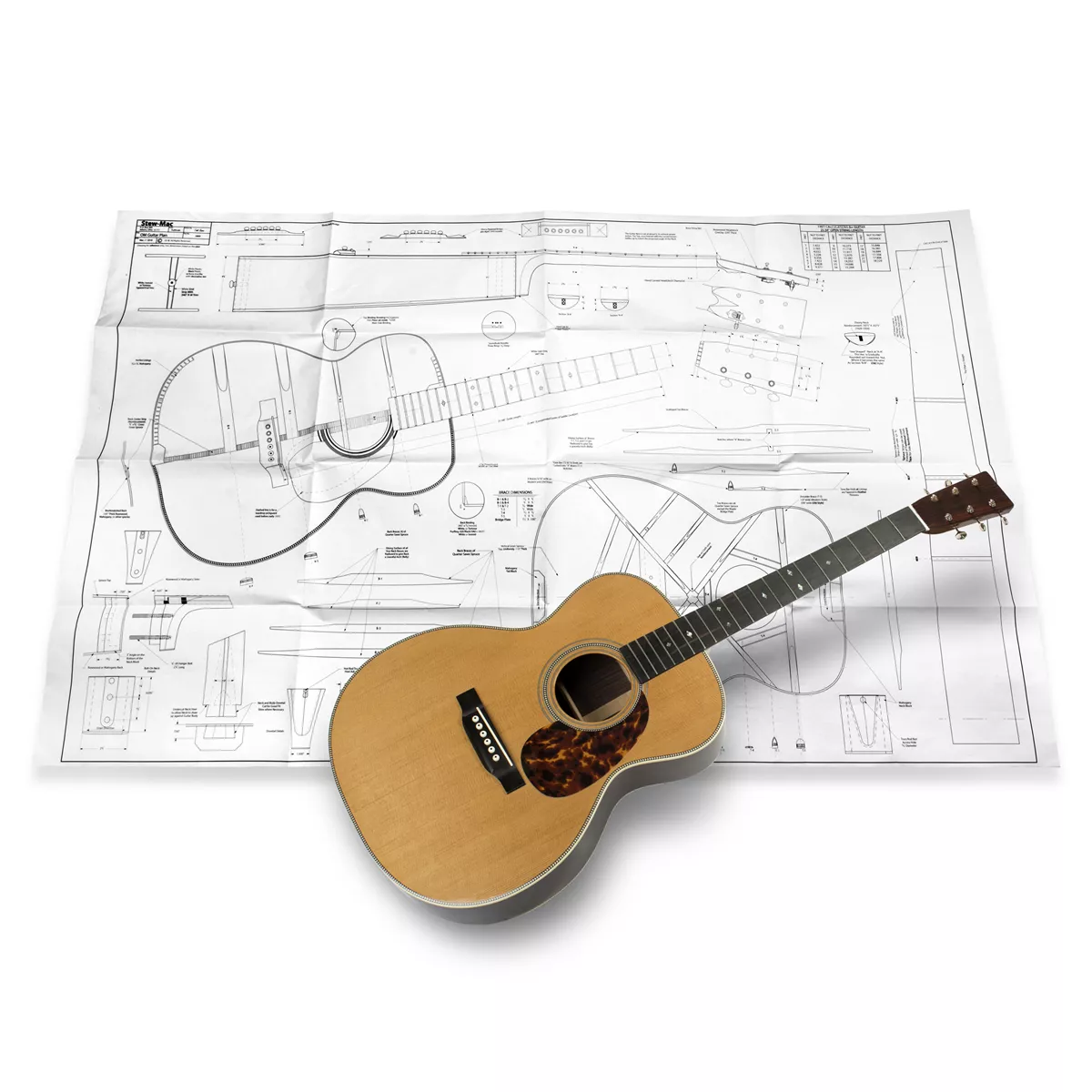 Plano de guitarra OM Plano de guitarra OM