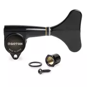 Individual Gotoh Compact bajo clavijero, negro, clavijero único izquierdo
