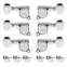 Máquinas de sintonización Gotoh Large estilo Schaller Knob 3+3 , cromo Máquinas de sintonización Gotoh Large estilo Schaller Knob 3+3 , cromo