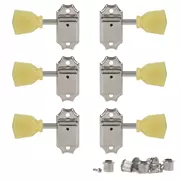 Máquinas de sintonización 3+3 estilo Keystone vintage Golden Age, níquel