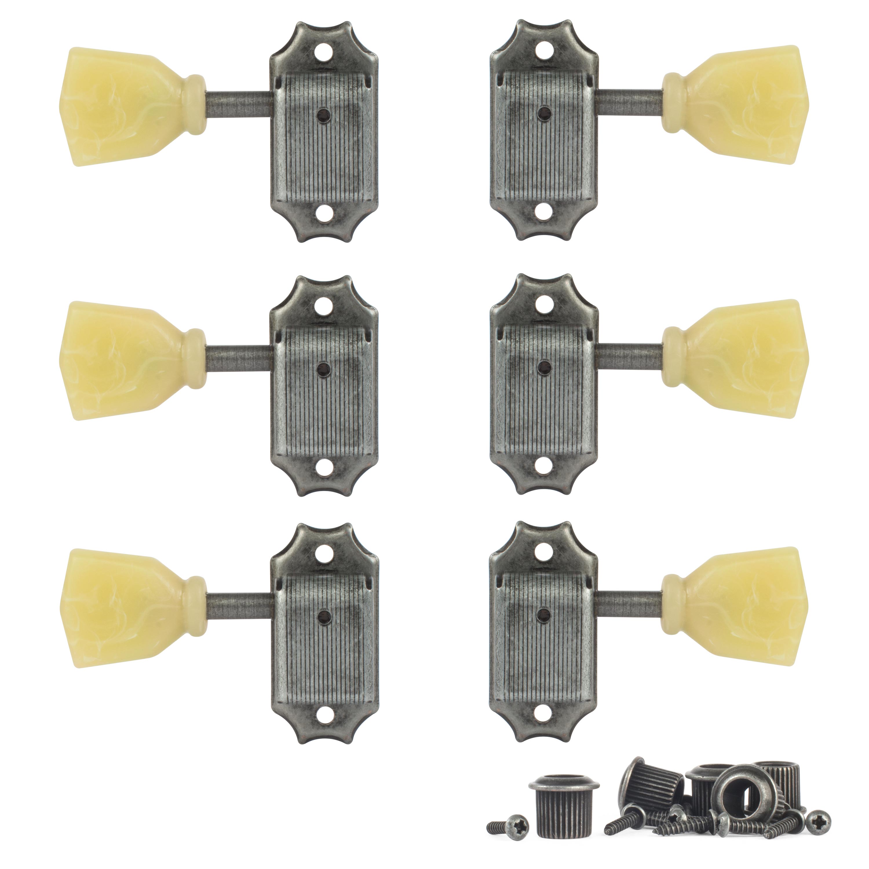 Clavijas de afinación Golden Age estilo vintage Keystone, 3+3