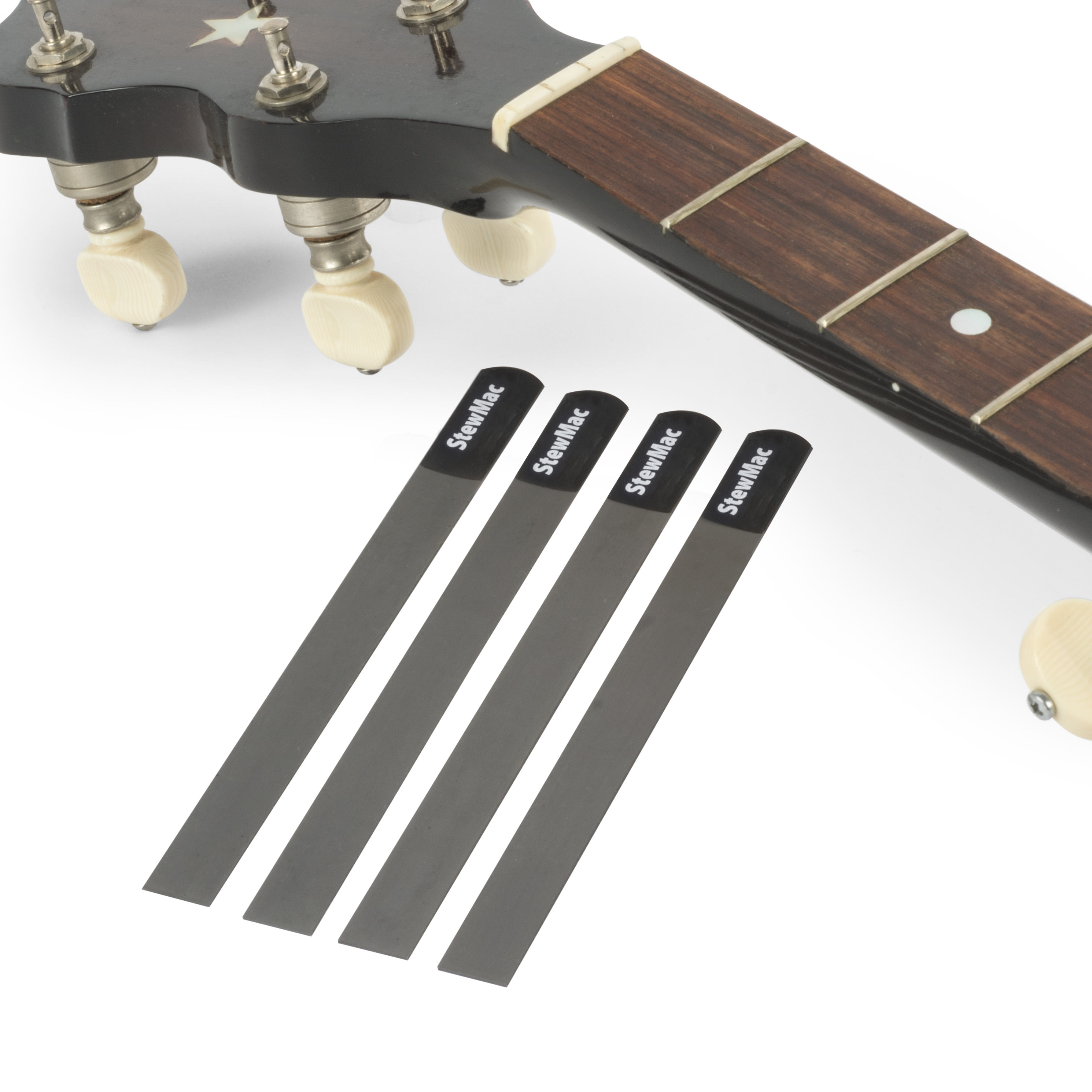 Limas calibradas para ranuras de cejuela, juego para banjo