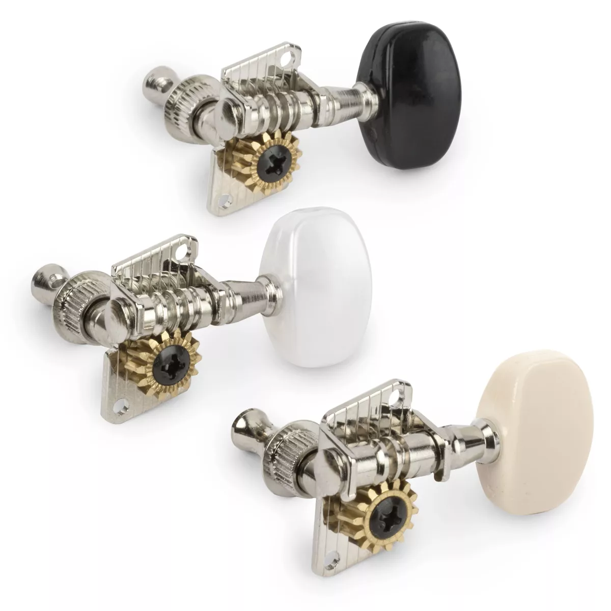 Clavijas de afinación Economy de engranaje abierto, 3+3 Clavijas de afinación Economy de engranaje abierto, 3+3