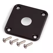 Placa de jack de plástico para Gibson Accessories, negra