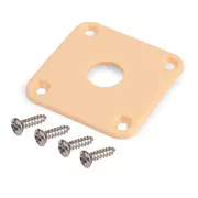 Gibson Accessories Placa de jack de plástico, crema
