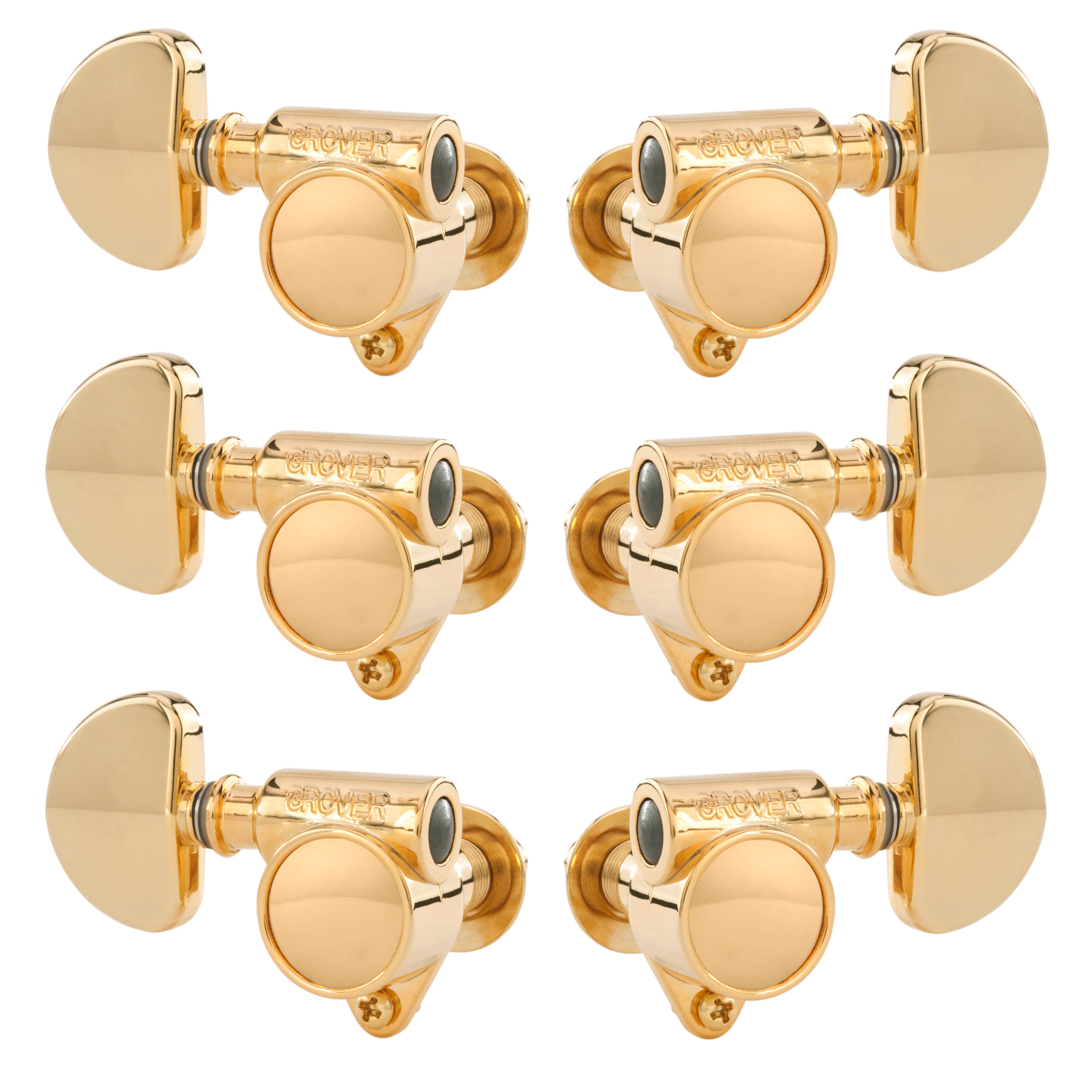 Grover "Milk Bottle" rotativo (serie 102V ) 3+3 clavijeros, dorado