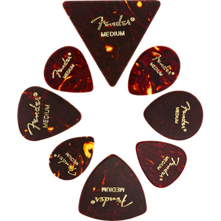 Fender Celluloid Picks Medley, todas las formas, mediano