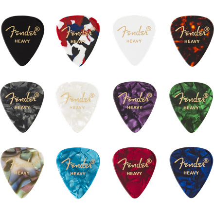 Fender Celluloid Picks Medley, Forma 351 , Pesado