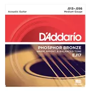 Cuerdas para guitarra acústica D'Addario Phosphor Bronze Wound, medianas (EJ17)