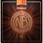 Cuerdas de guitarra acústica D'Addario Nickel Bronze, extraligeras (NB1047)