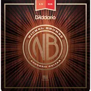 Cuerdas de guitarra acústica D'Addario Nickel Bronze, medianas (NB1356)