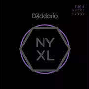 Cuerdas de guitarra eléctrica D'Addario NYXL Nickel Wound de 7 cuerdas, medianas (NYXL1164)
