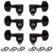 Máquinas de ajuste de ajuste automático D'Addario Planet Waves 3+3, negro