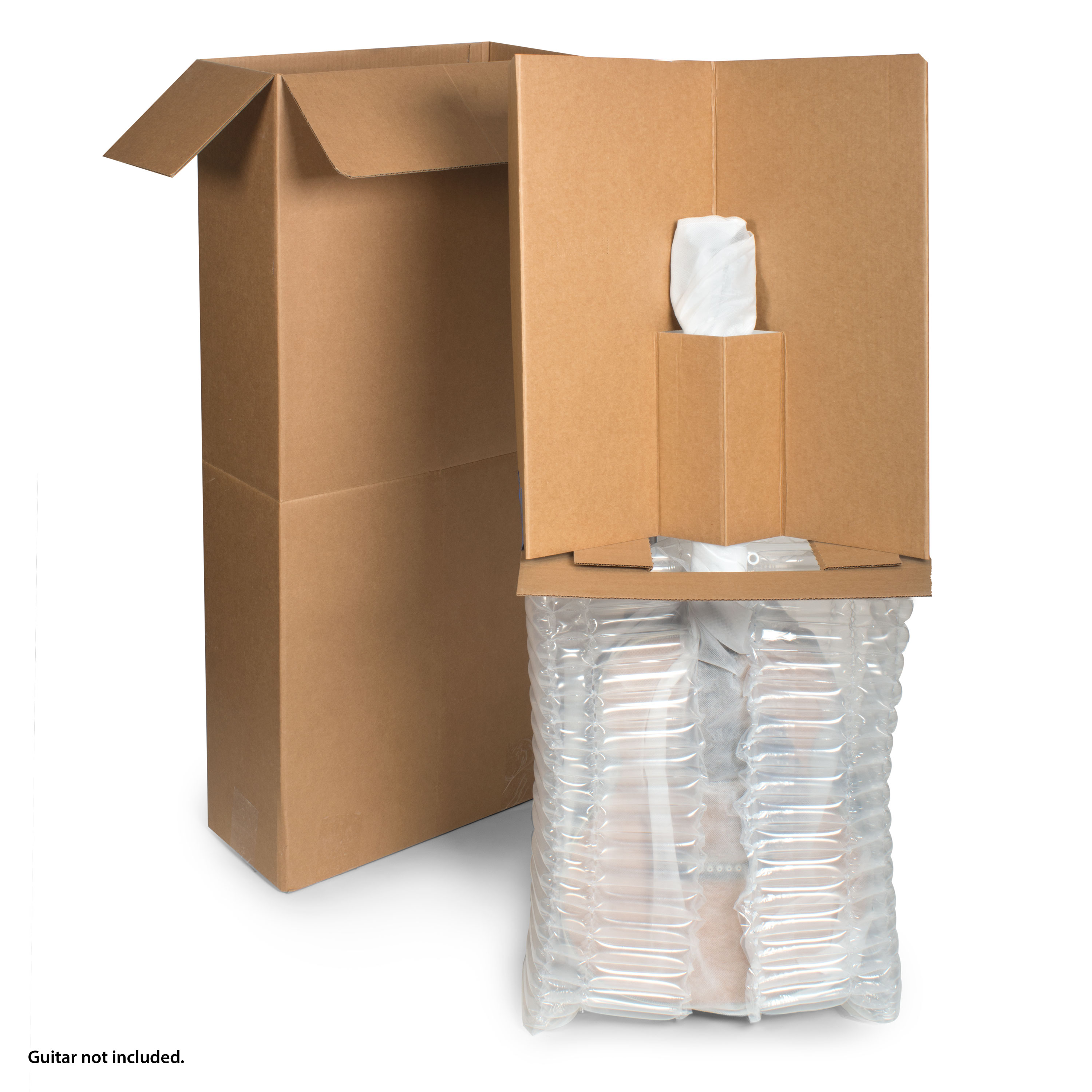 Sistema de envío de guitarras acústicas para guitarras sin fundas Sistema de envío de guitarras acústicas para guitarras sin fundas