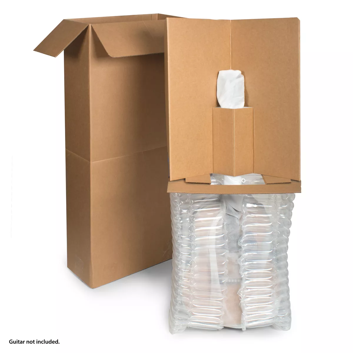 Sistema de envío de guitarras acústicas para guitarras sin fundas Sistema de envío de guitarras acústicas para guitarras sin fundas