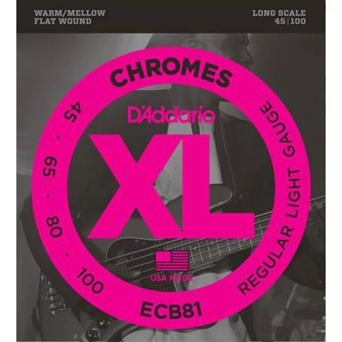 Cuerdas de bajo Flatwound Chrome D'Addario Cuerdas de bajo Flatwound Chrome D'Addario